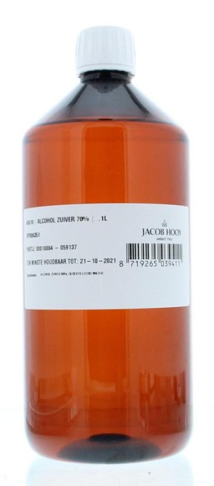 Jacob Hooy Alcohol zuiver 70% (1 Liter)