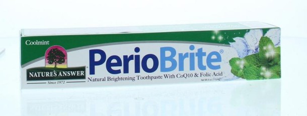 Natures Answer PerioBrite natuurlijke tandpasta 22 kruiden en Q10 (113,4 Gram)