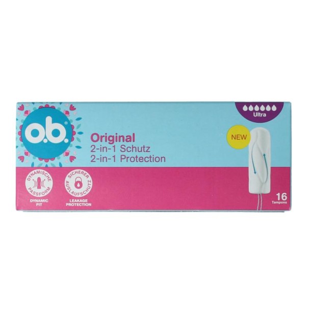 OB Tampons original dynamic fit ultra (16 Stuks)