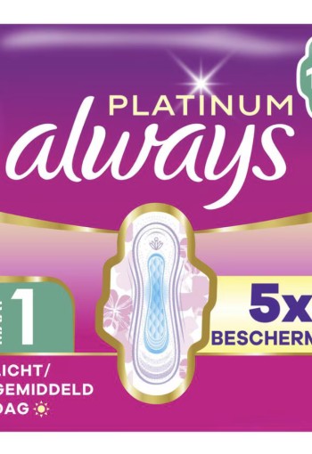 Always Maandverband Platinum Normal Single Pack 12 stuks