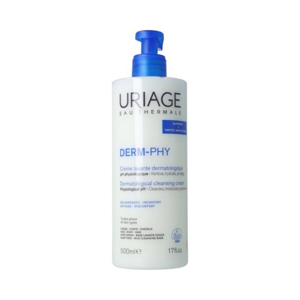 Uriage DERM-PHY dermatological cleansing cream (500 Milliliter)