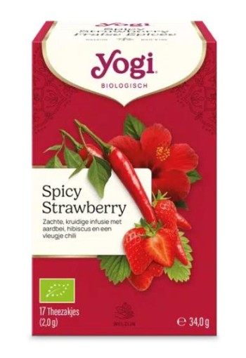 Yogi Tea Yogi® Spicy Strawberry Bio (17 Zakjes)