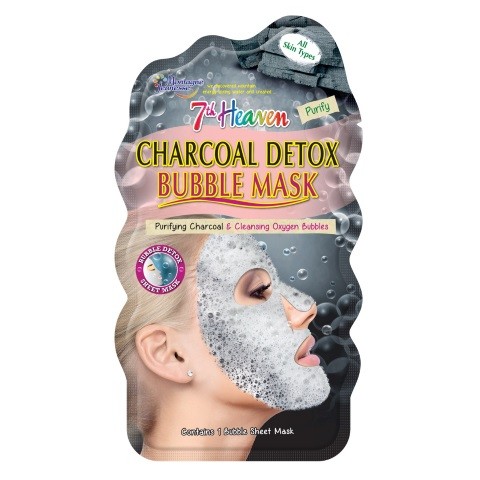 Montagne 7th Heaven face mask charcoal detox bubble sheet (1 st)