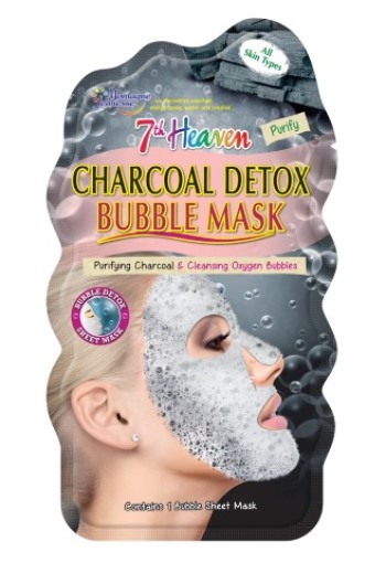 Montagne 7th Heaven face mask charcoal detox bubble sheet (1 st)