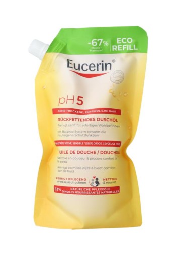 Eucerin PH5 Doucheolie navulling (400 Milliliter)