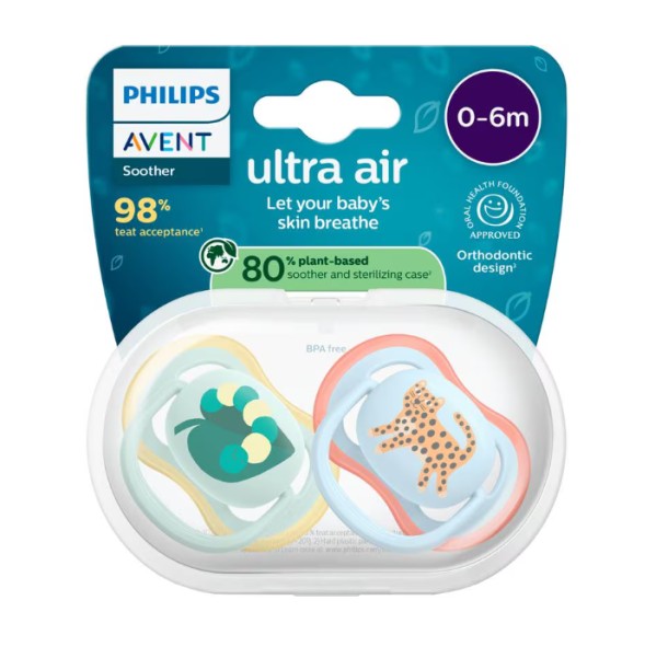 Philips Avent Fopspeen Ultra Air Day 0-6M SCF087/02 2 stuks