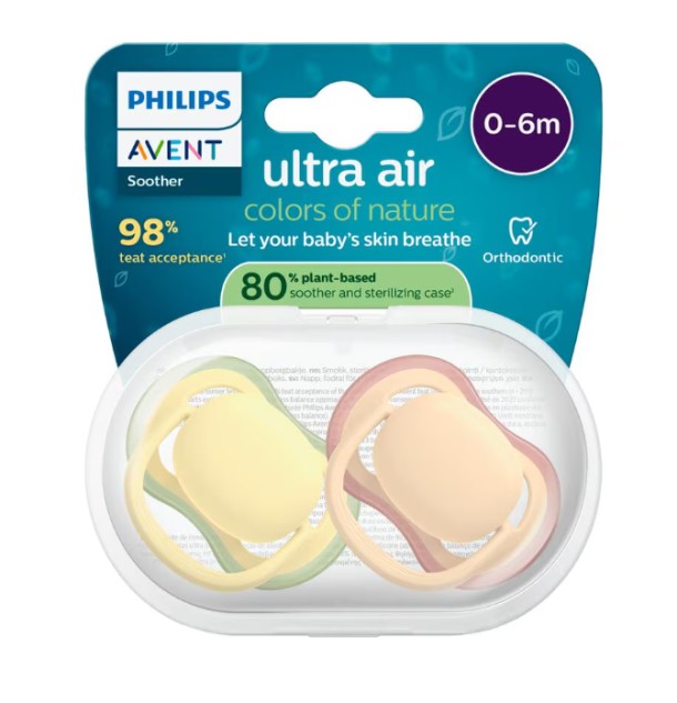 Philips Avent Fopspeen Ultra Air Day 0-6M SCF087/07 2 stuks