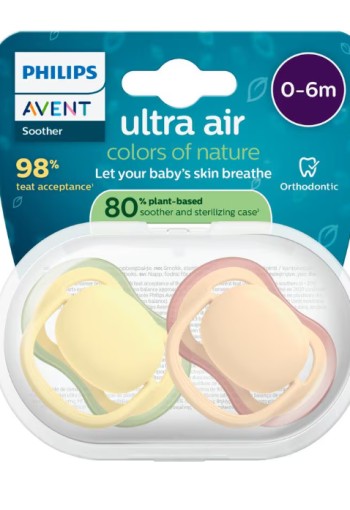 Philips Avent Fopspeen Ultra Air Day 0-6M SCF087/07 2 stuks