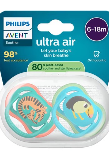 Philips Avent Fopspeen Ultra Air Day 6-18M SCF087/11 2 stuks