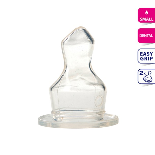 Difrax Flesspeen dental small 2 st