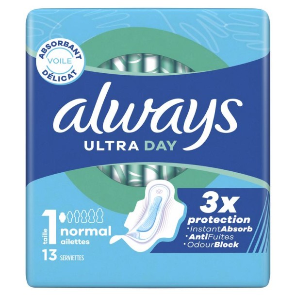 Always Always Ultra Maandverband VLEUGELS 13CT (13 Stuks)