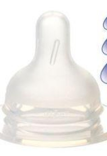 Difrax Flesspeen soft breed 1-2-3 2 st