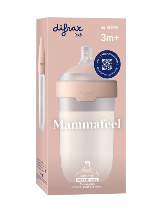 Difrax LOVI Mammafeel Fles 3M+ 250 ML