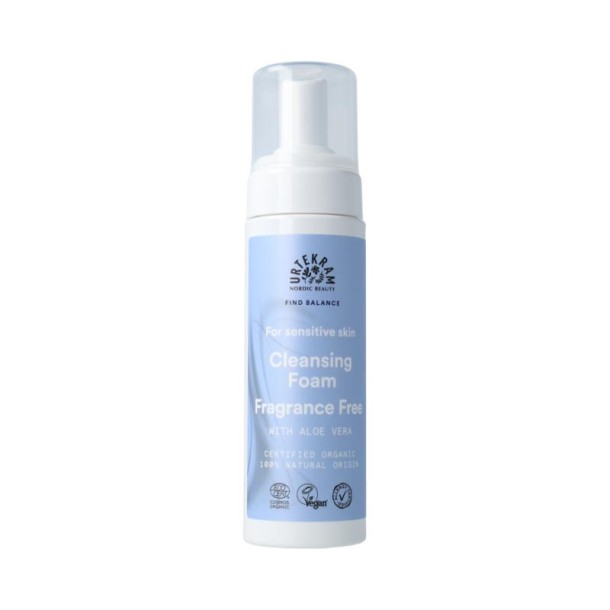 Urtekram Fragrance Free Reinigingsmousse – gevoelige huid (150 Milliliter)