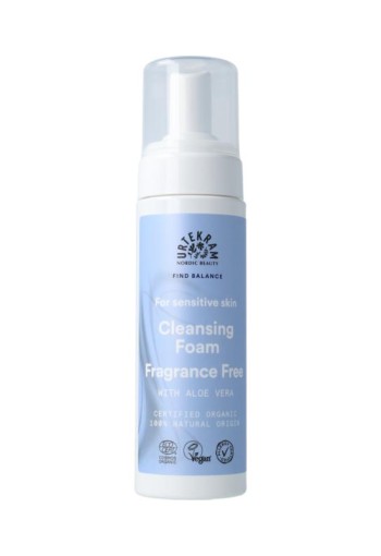 Urtekram Fragrance Free Reinigingsmousse – gevoelige huid (150 Milliliter)