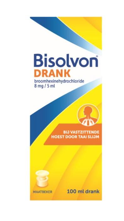 Bisolvon Drank Bij Vastzittende Hoest Voor Volwassen 8 Mg/5 Ml