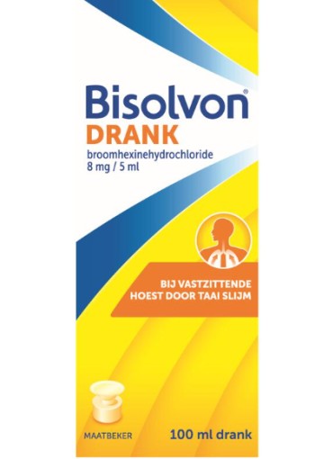 Bisolvon Drank Bij Vastzittende Hoest Voor Volwassen 8 Mg/5 Ml