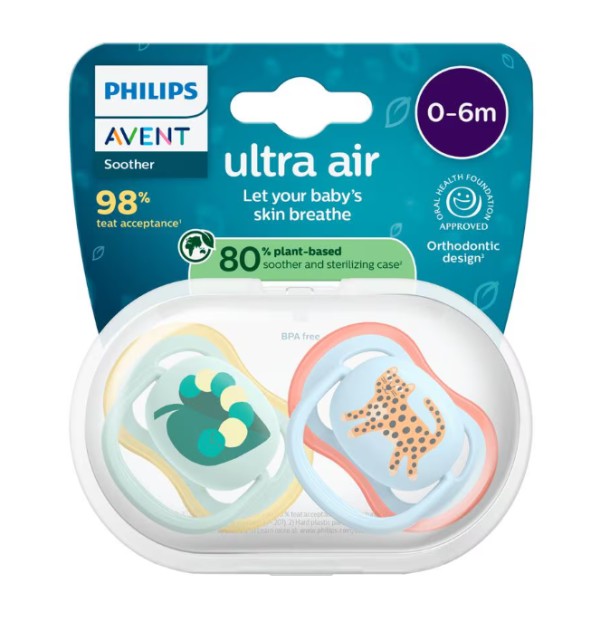 Philips Avent Fopspeen Ultra Air Day 0-6M Double Pack - SCF087/02