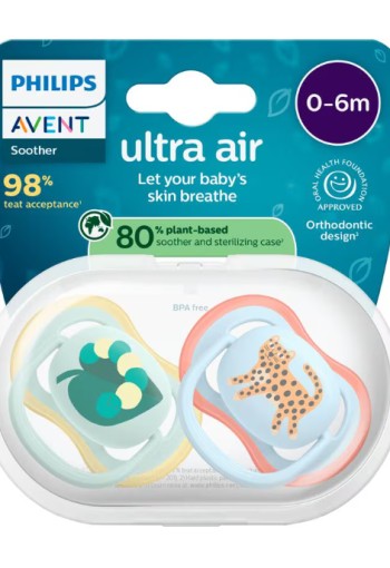 Philips Avent Fopspeen Ultra Air Day 0-6M Double Pack - SCF087/02