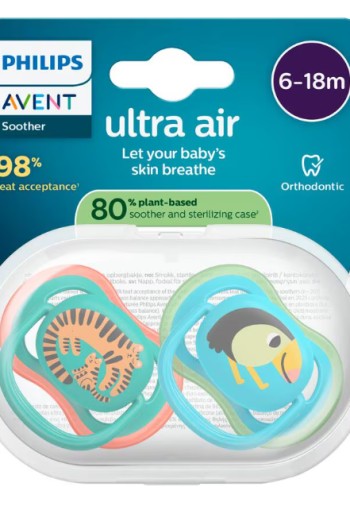 Philips Avent Fopspeen Ultra Air Day 6-18M Double Pack - SCF087/11