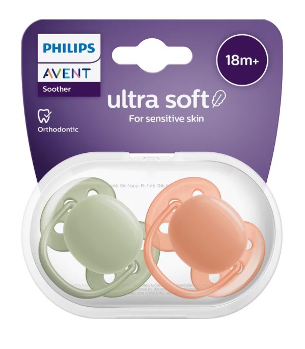 Philips Avent Fopspeen Ultra Soft 18M+ Double Pack - SCF093/05