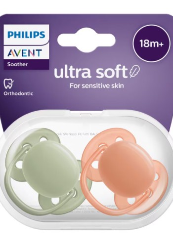 Philips Avent Fopspeen Ultra Soft 18M+ Double Pack - SCF093/05
