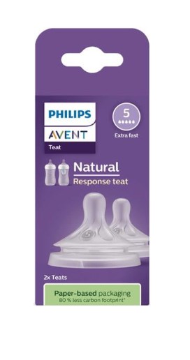 Philips Avent Flesspeen Natural SCY965/02 6,0 T5 2 stuks