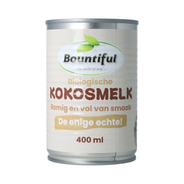 Bountiful Kokosmelk Biologisch (400 Milliliter)