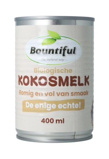 Bountiful Kokosmelk Biologisch (400 Milliliter)