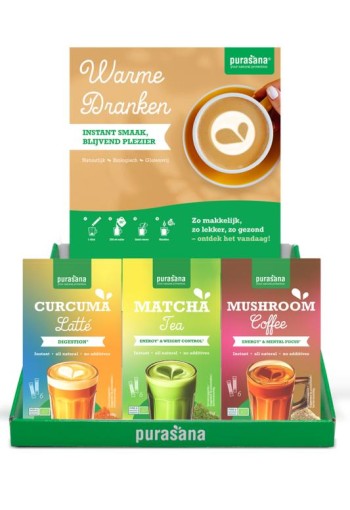 Purasana Hot drinks display gevuld bio (1 Display)
