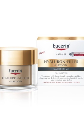 Eucerin Hyaluron-filler + elasticity nachtcreme (50 Milliliter)