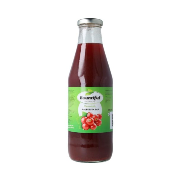 Bountiful Aalbessen sap (750 Milliliter)