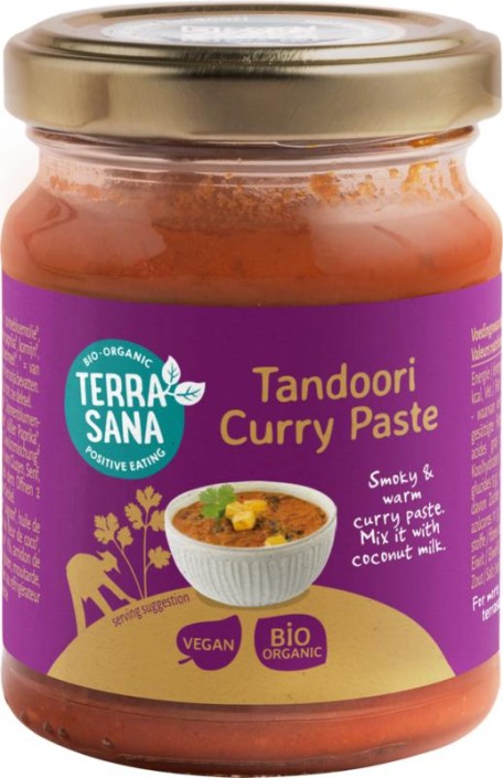 TerraSana Indiase tandoori currypasta bio (130 Gram)