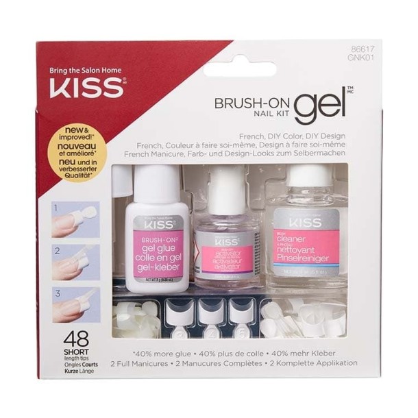 Kiss Brush on gel kit (1 Stuks)
