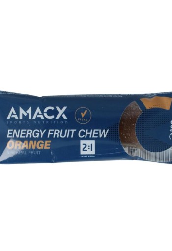 Amacx Energy fruit chew orange (38 Gram)
