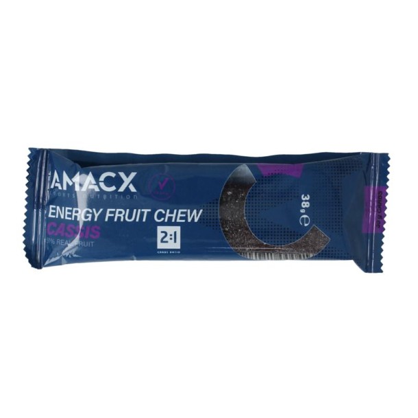 Amacx Energy fruit chew cassis (38 Gram)