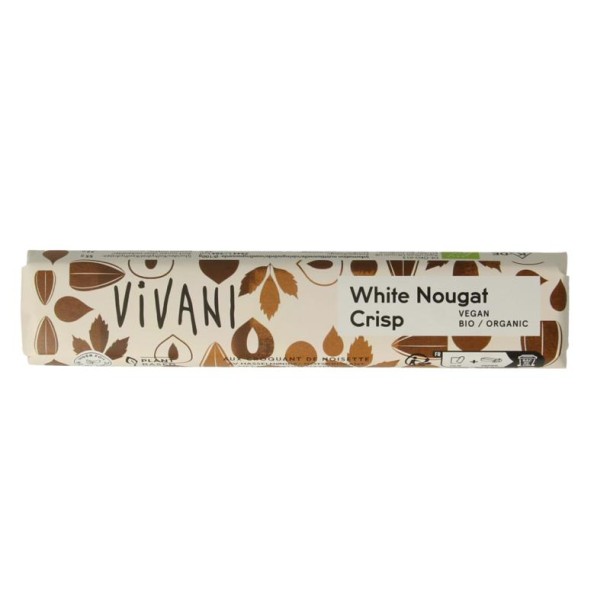 Vivani Chocolate To Go white nougat crisp bio (35 Gram)