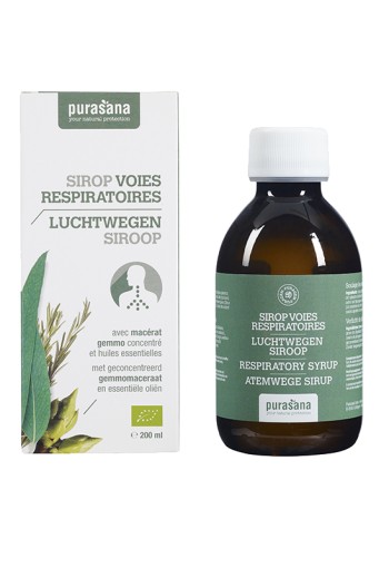 Purasana Puragem luchtwegen siroop bio (200 Milliliter)