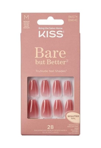 Kiss Bare but better nails nude (1 Set)