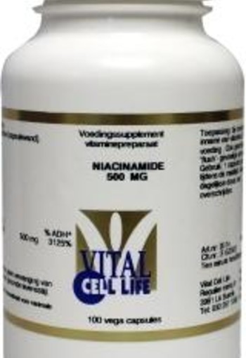 Vital Cell Life Niacinamide vitamine B3 (100 Vegetarische capsules)