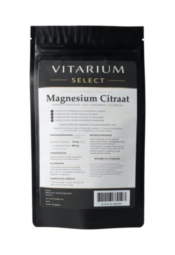 Natuurlijk.fit Magnesium Citraat (60 Capsules)