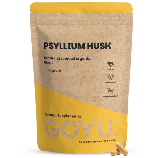 Goyu Psyllium husk vezels bio (60 Capsules)