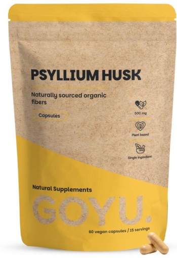Goyu Psyllium husk vezels bio (60 Capsules)
