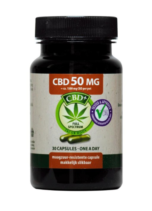 Jacob Hooy CBD Capsules 50 MG 30 stuks