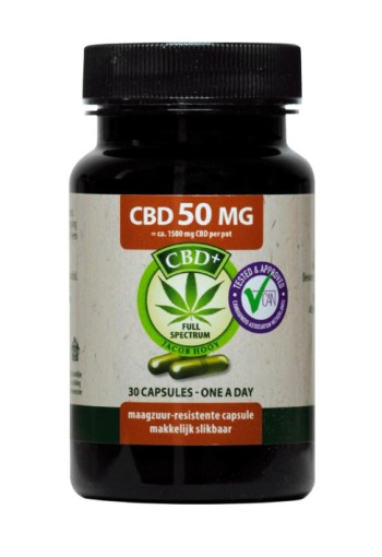Jacob Hooy CBD Capsules 50 MG 30 stuks