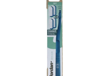 Jordan Tandenborstel Green Clean Change Soft 4-pack 4 Stuks
