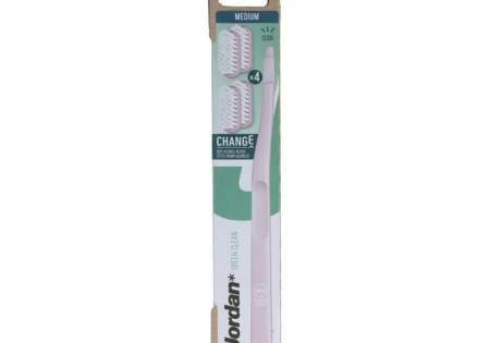 Jordan Tandenborstel Green Clean Change Medium 4-pack 4 Stuks