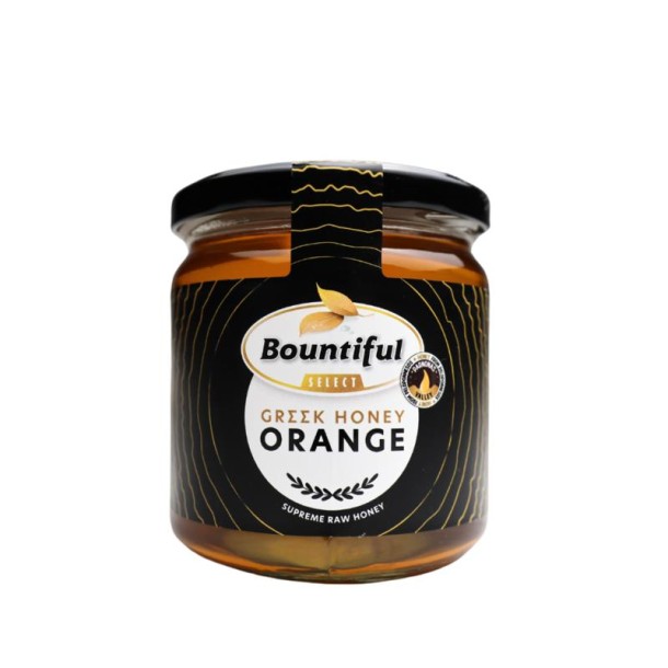 Bountiful select Griekse rauwe honing orange/sinaasappel (500 Gram)
