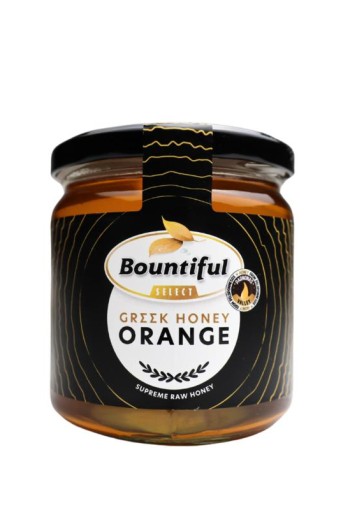 Bountiful select Griekse rauwe honing orange/sinaasappel (500 Gram)