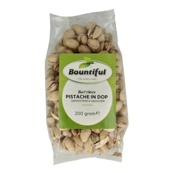 Bountiful Pistache in dop geroosterd en gezouten (200 Gram)